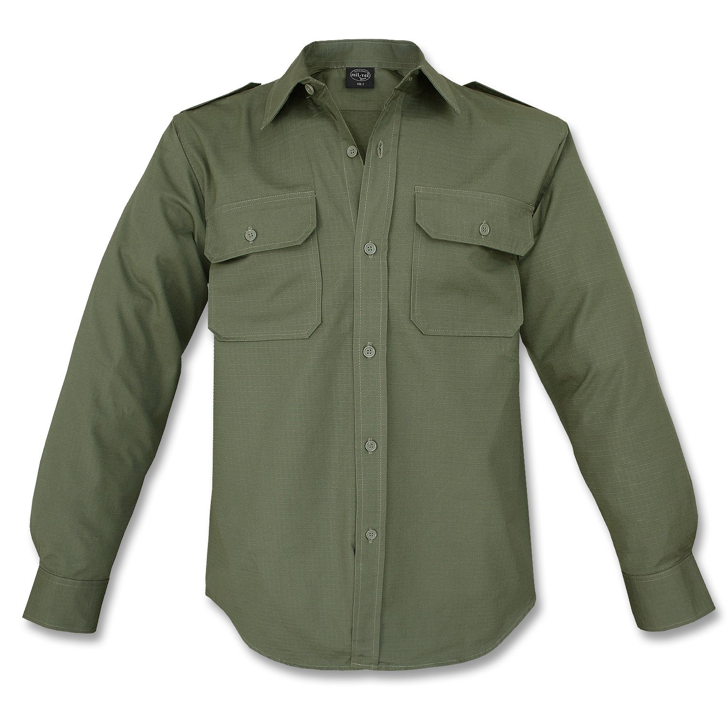 100% Cotton Ripstop Field Shirt in Black, Olive Green, Navy Blue